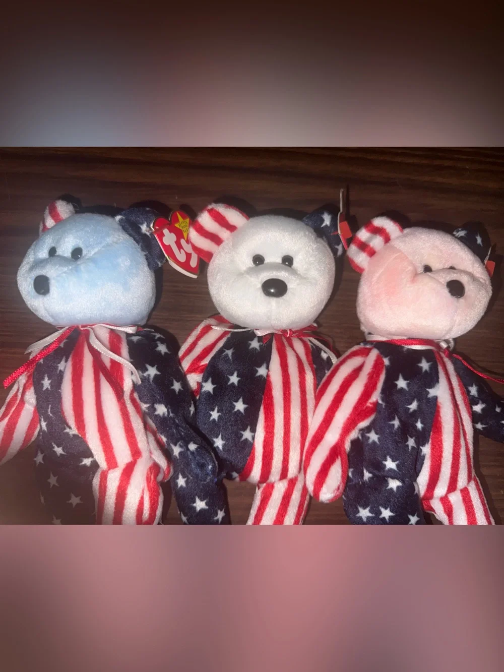 Complete Set of 3 Ty Beanie Babies 